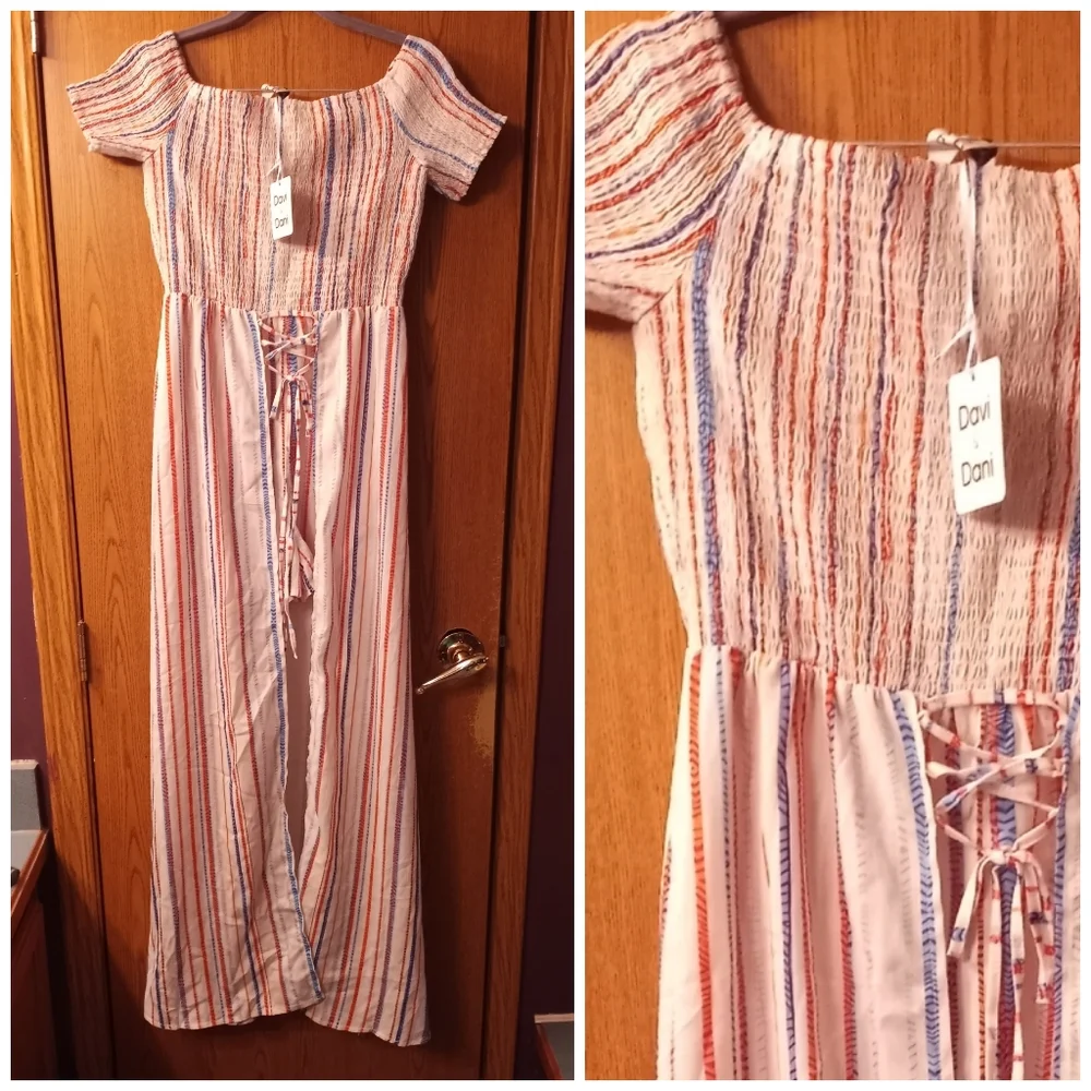 NWT gorgeous Davi & Dani Large dress / romper Boutique Exclusive - Picture 2 of 5